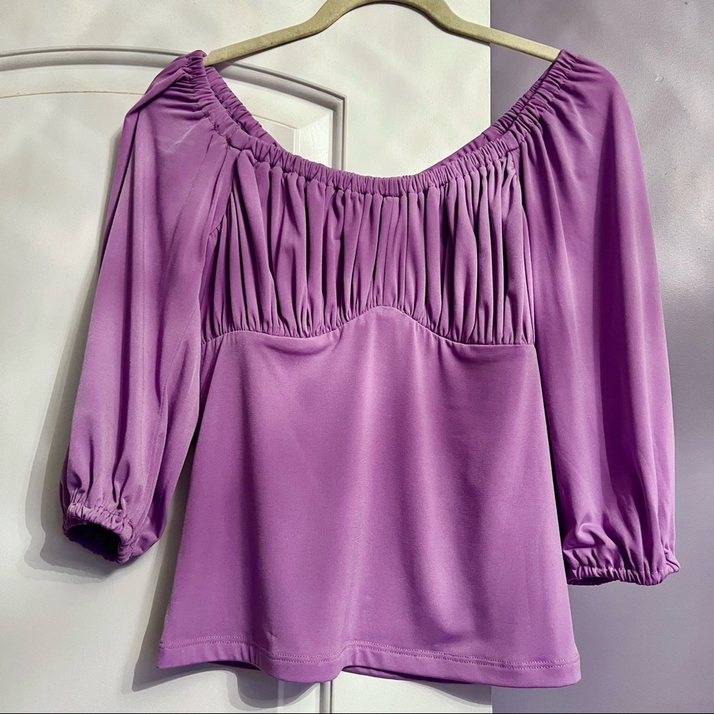 Vixen By Micheline Pitt Vacation Blouse size SMALL